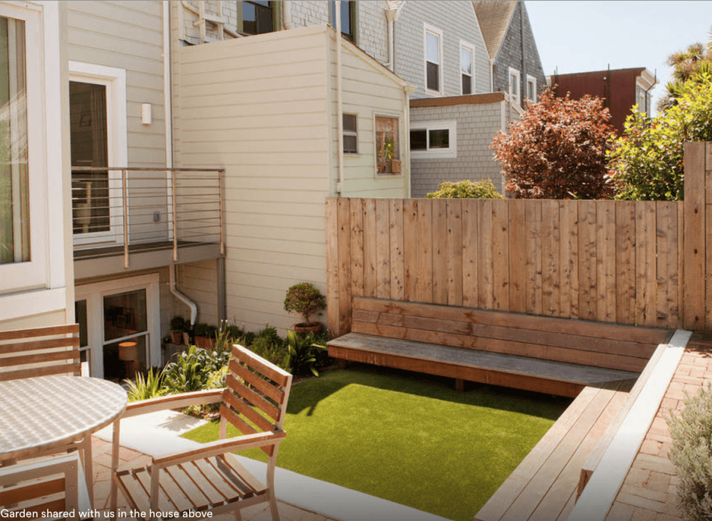 home rental for family san francisco Airbnb SFO Garden