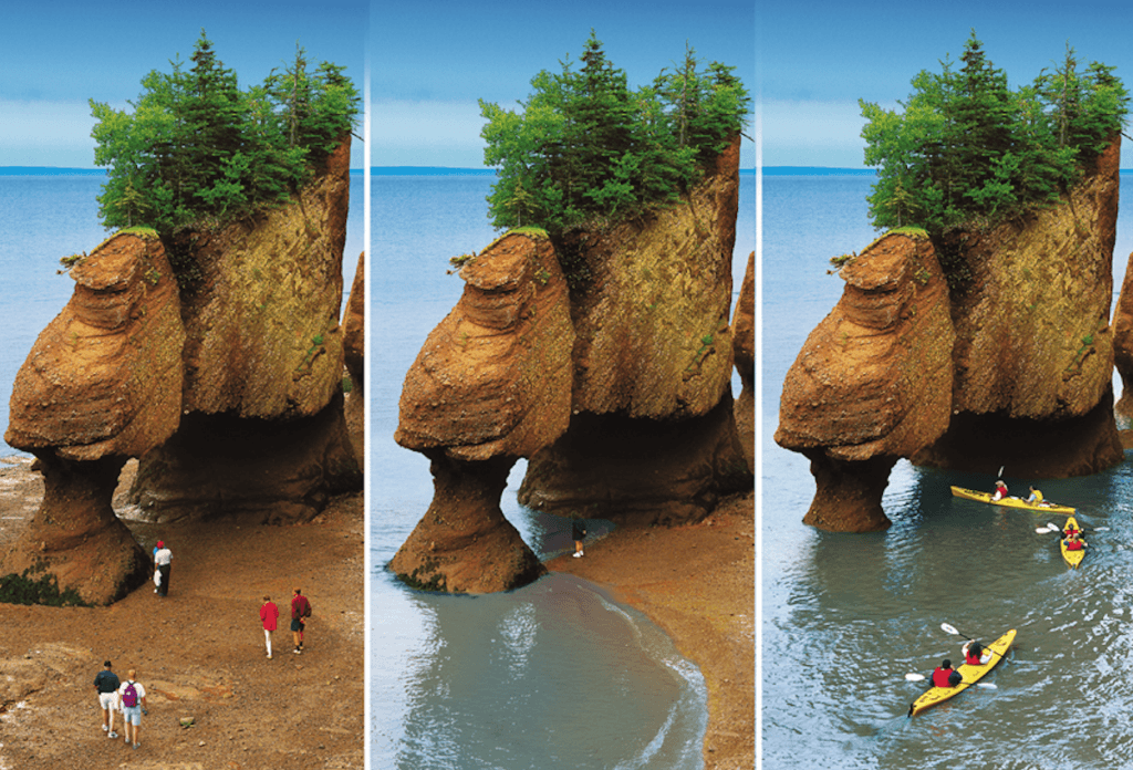 New Brunswick with kids Hopewell Rocks NB