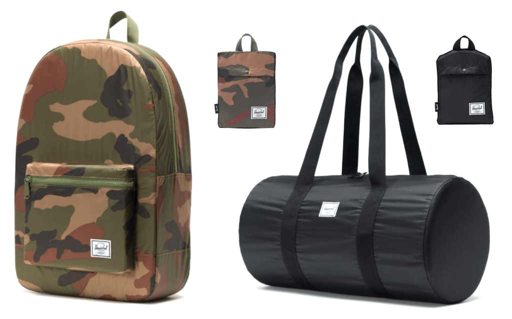 Herschel Packable Duffle Herschel Packable Backpack